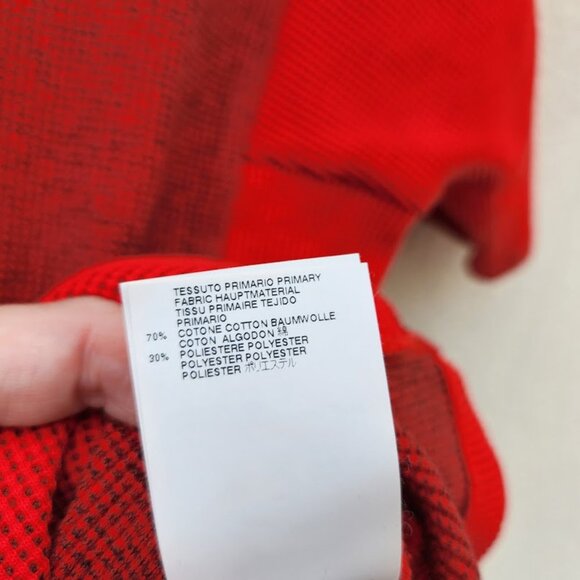 Maison Margiela MM6 Short Sleeve Waffle Knit Thermal Colorblock Top - Picture 9 of 10